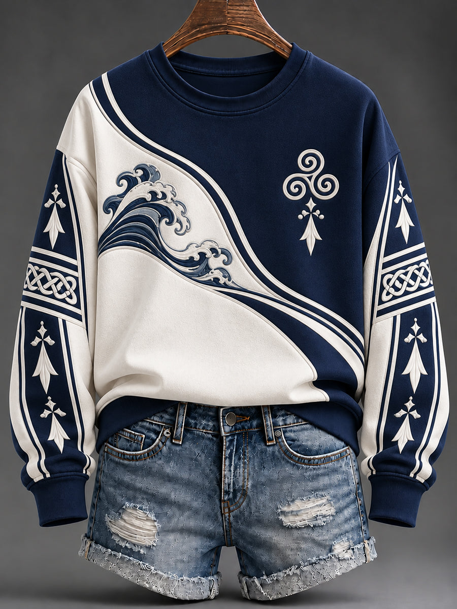 Women's France Brittany Print Sweatshirt