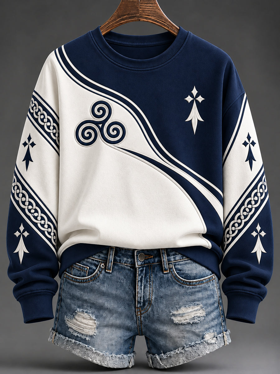 Women's France Brittany Print Sweatshirt