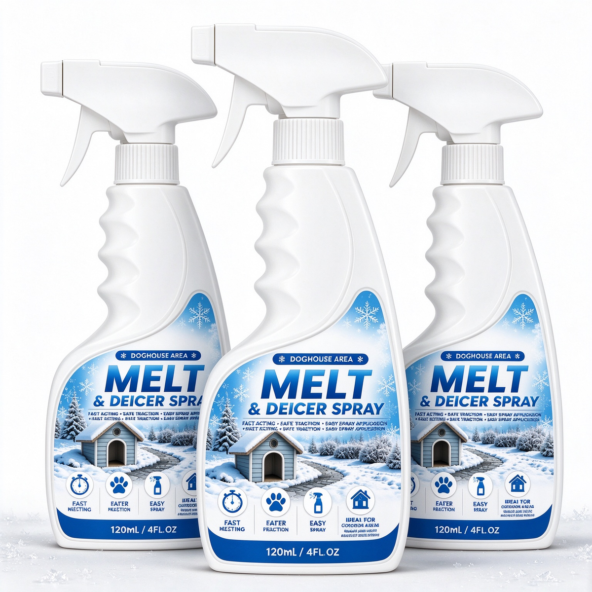 ⭐Outdoor De-Icing & Snow Melting Spray – pet-safe, dissolves frost on contact