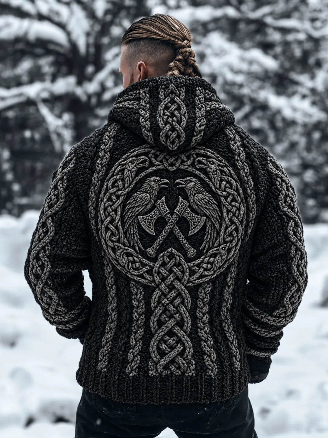 Men's Viking Hooded Cardigan