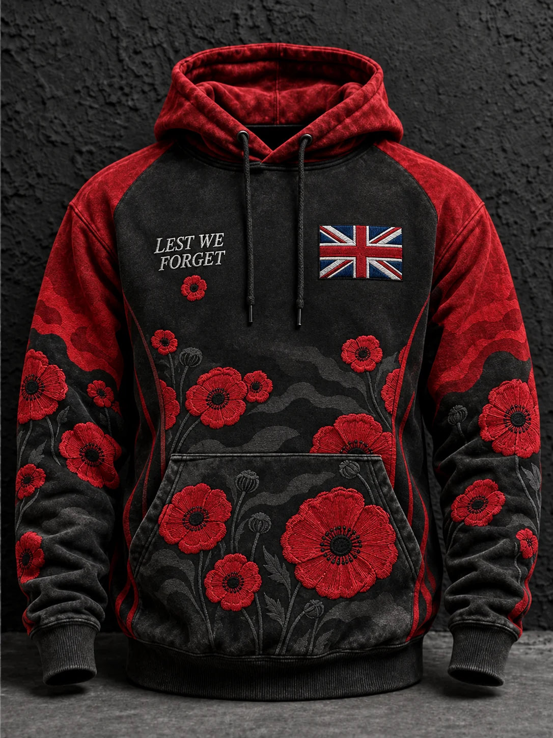 Men's Remembrance Day Lest We Forget Hoodie