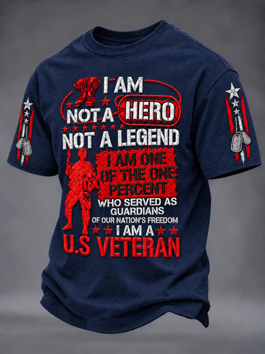 Men's Veterans Day Print Short-Sleeve T-Shirt