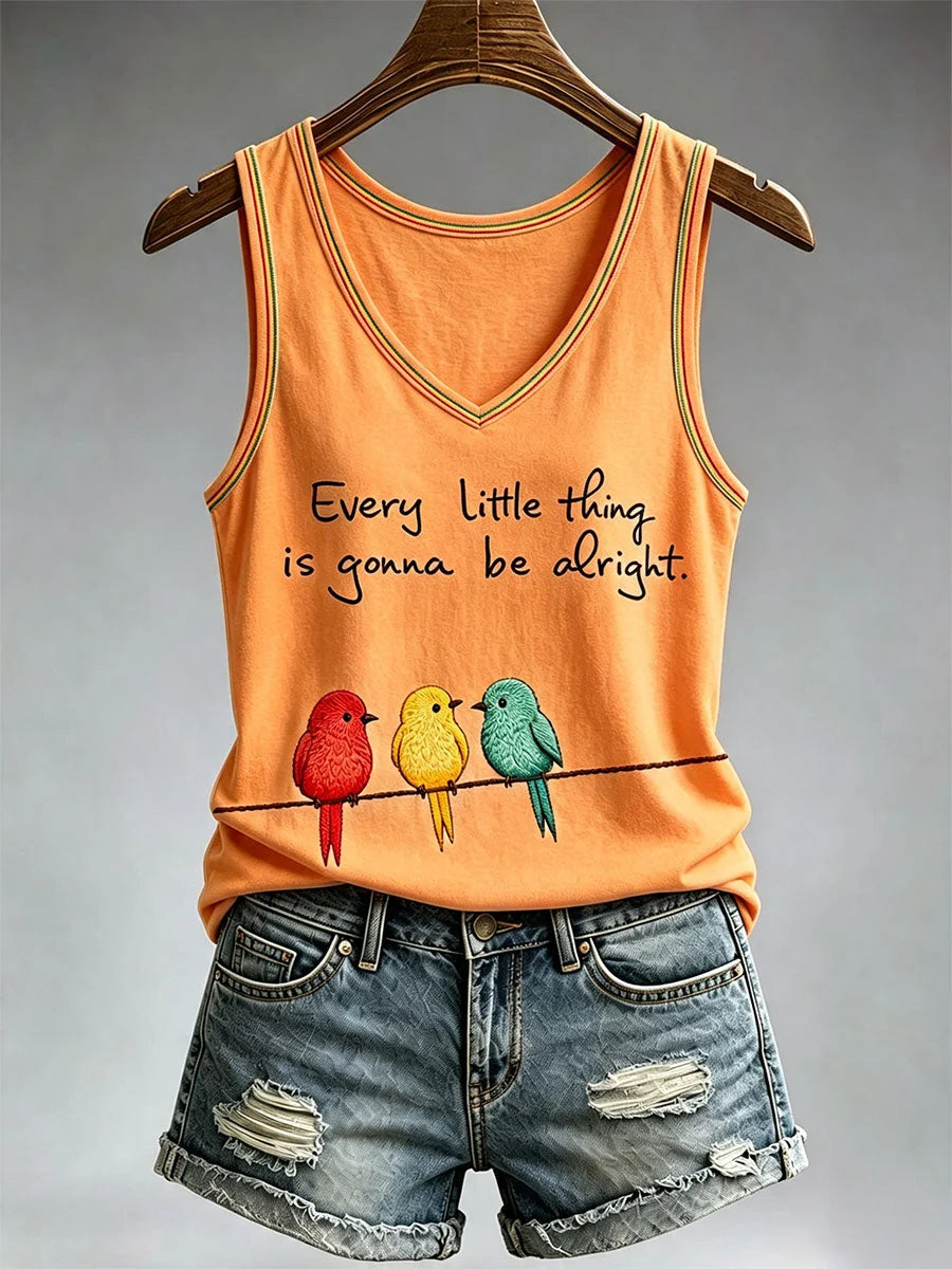 Women's Every Little Thing Is Gonna Be Alright Tank Top
