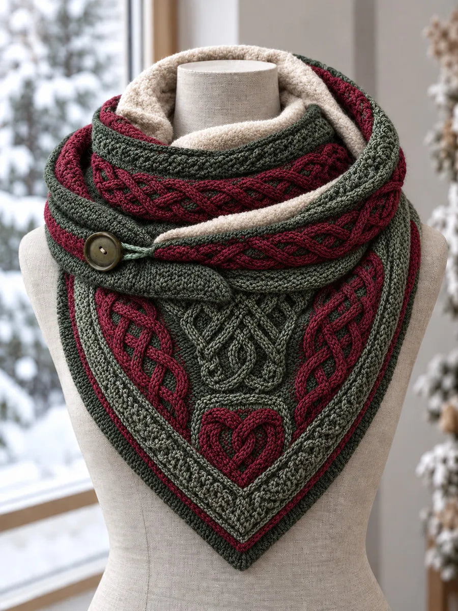Women's Viking Theme Triangle Scarf – Versatile Everyday & Holiday Accessory
