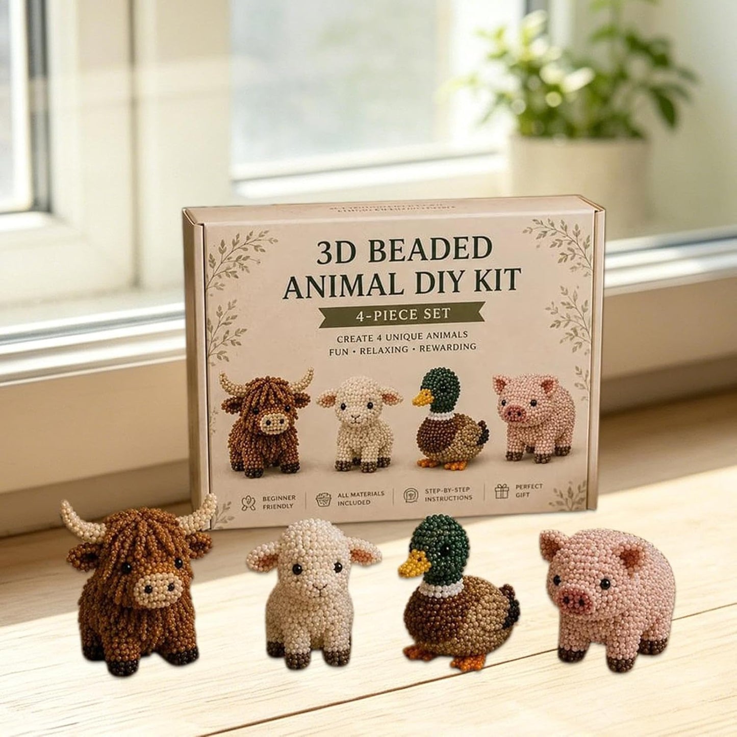 DIY Animal Bead Kit - Create Your Own Cute Animal Crafts