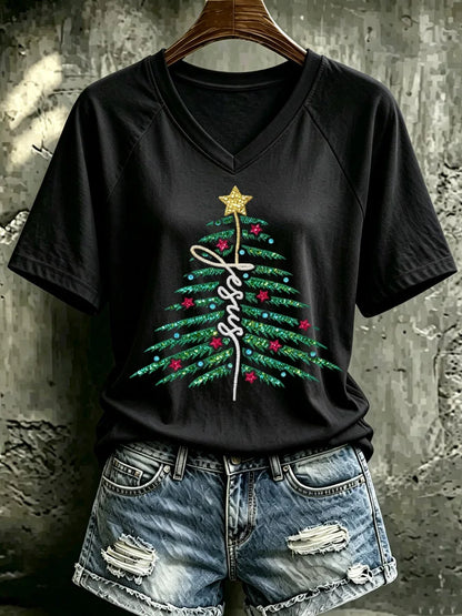 Women's Christmas Print Top