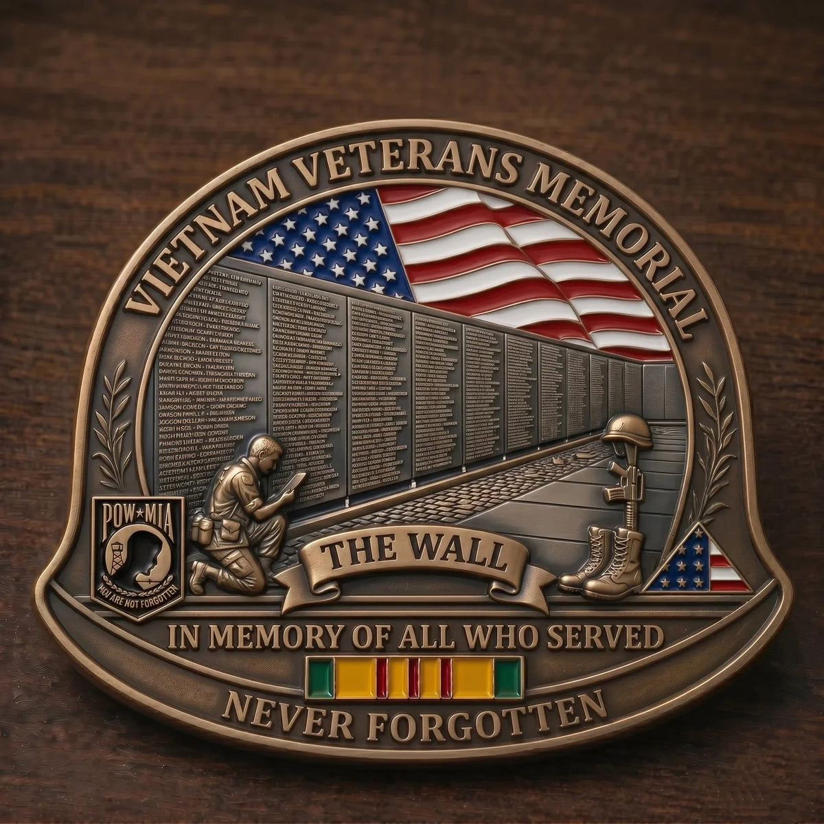❤️Last Day 50% OFF - 🎖️Vietnam Veteran M1 Helmet Tribute Challenge Coin
