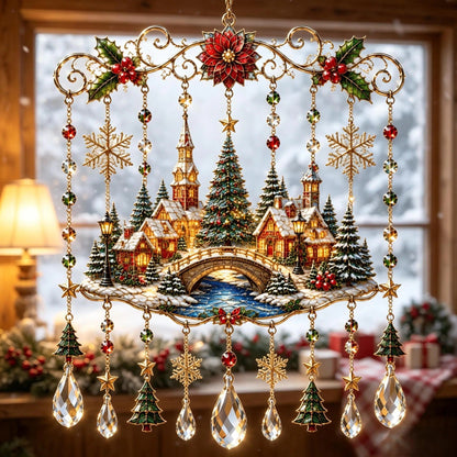Christmas-Themed Crystal Wind Chimes
