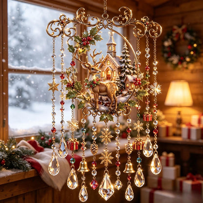 Christmas-Themed Crystal Wind Chimes