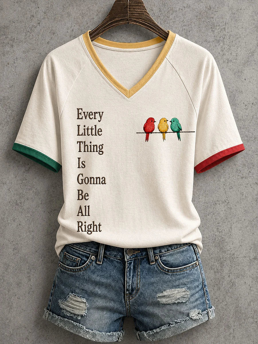 Women's Every Little Thing Is Gonna Be Alright T-Shirt