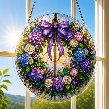 Acrylic Jigsaw Puzzle Suncatcher - Sacred Bloom