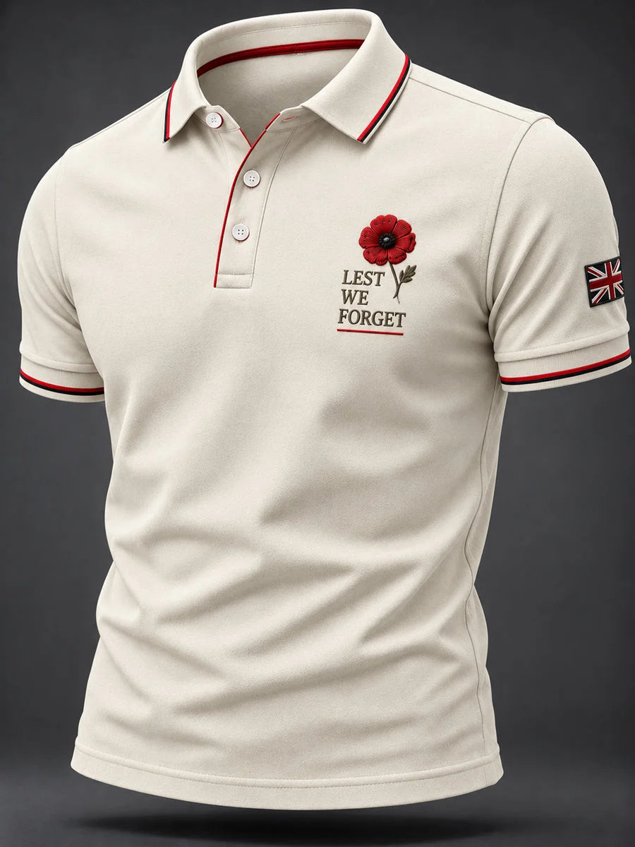 Men's Remembrance Day Print Casual Top