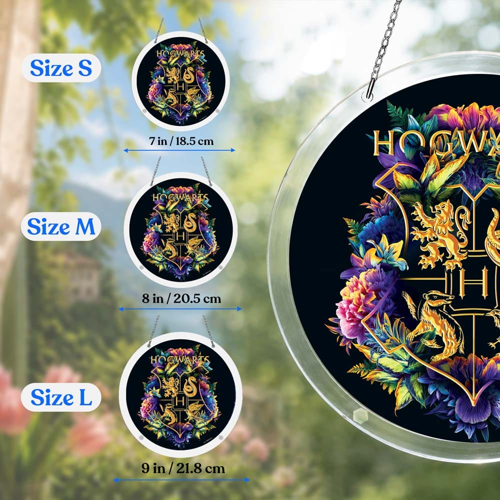 Acrylic Jigsaw Puzzle Suncatcher - Hogwarts Crest