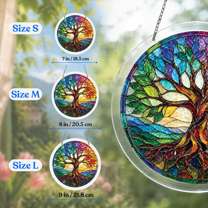 Acrylic Jigsaw Puzzle Suncatcher - Radiant Tree