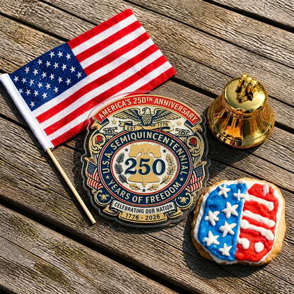 Vintage USA 250th Anniversary Fridge Magnet