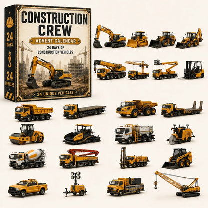 Construction Crew 24-day vehicle Christmas advent calendar