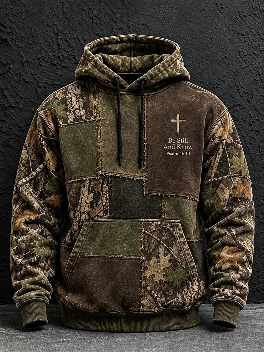 Men's casual FAITH hooded sweatshirt