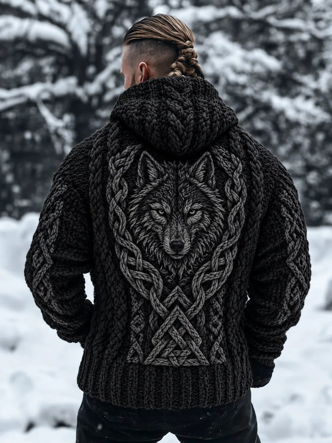 Men's Viking Hooded Cardigan
