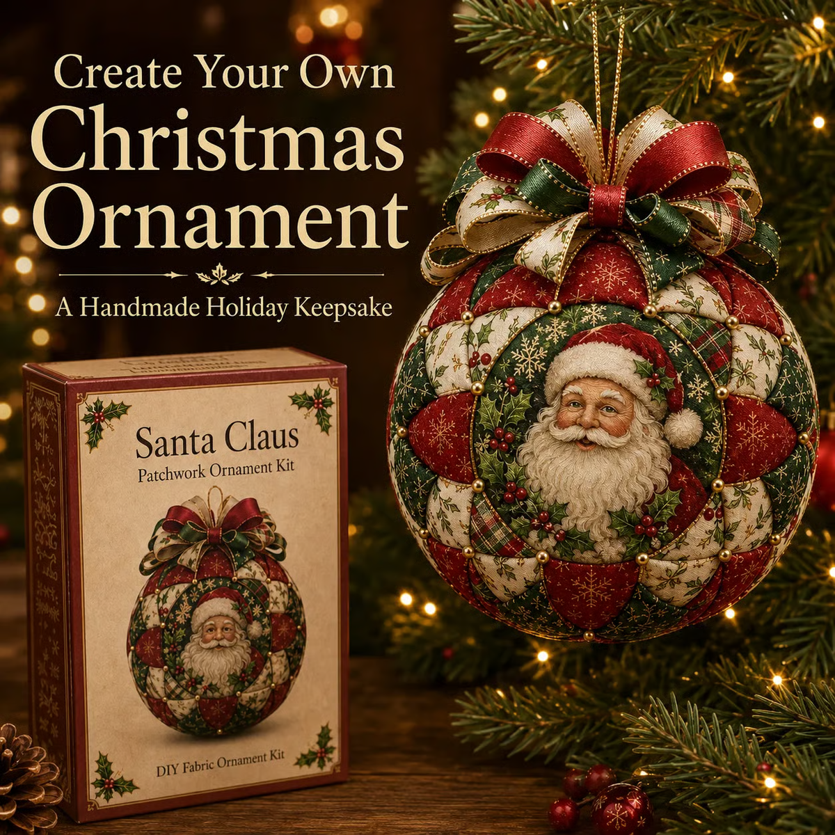 Create your own Christmas ornament handmade holiday keepsake