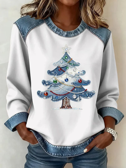 Women's Christmas Print Top