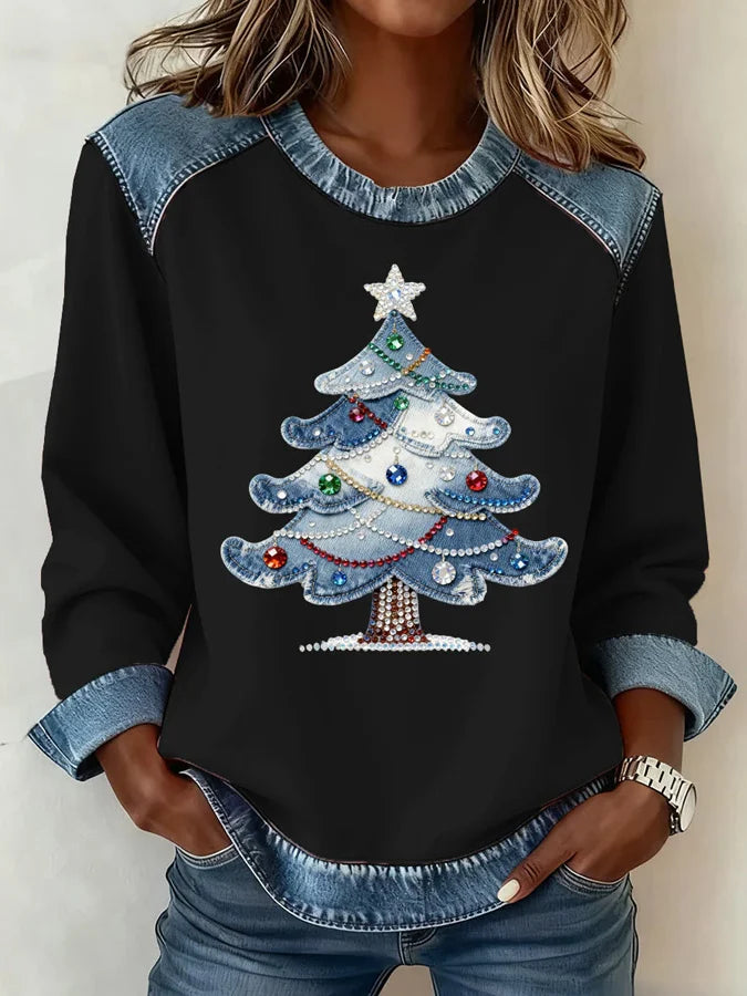 Women's Christmas Print Top