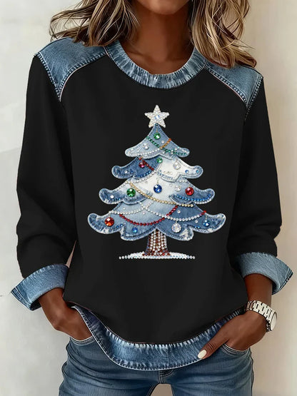 Women's Christmas Print Top