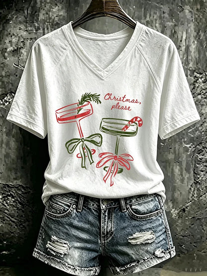Women's Casual Printed Short-Sleeve T-Shirt