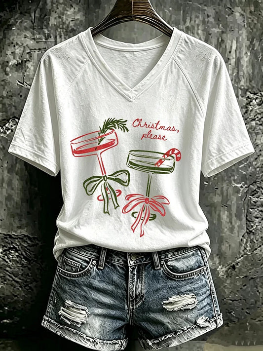 Women's Casual Printed Short-Sleeve T-Shirt