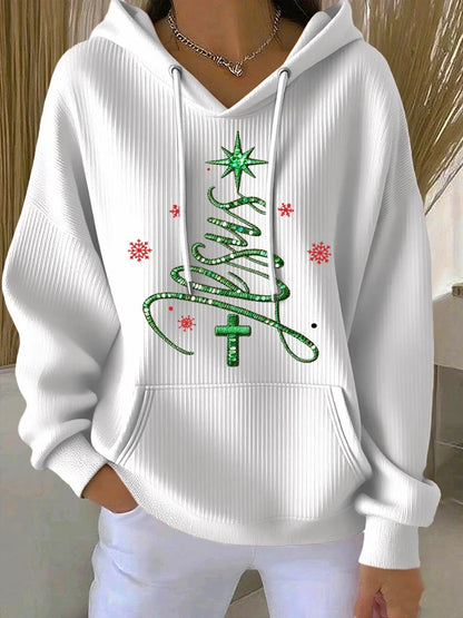 Women's Casual Faith Christmas Hoodie