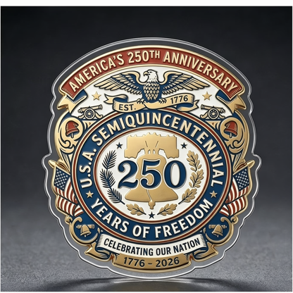 Vintage USA 250th Anniversary Fridge Magnet