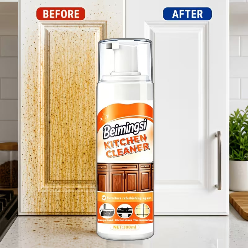Kitchen Cabinet Cleaner Spray - Grease & Grime Remover