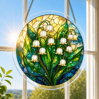 Acrylic Jigsaw Puzzle Suncatcher - Lily Bells