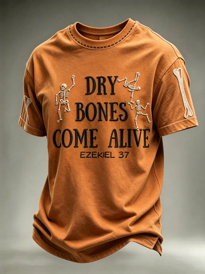 Men's Retro Print Short-Sleeve T-Shirt