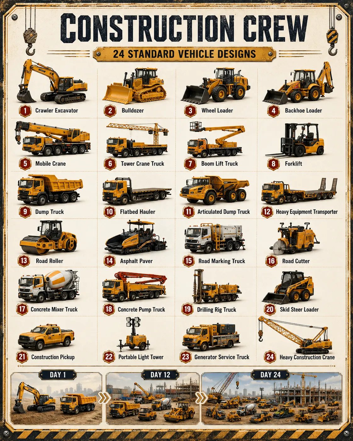 Construction Crew complete 24 vehicle design guide