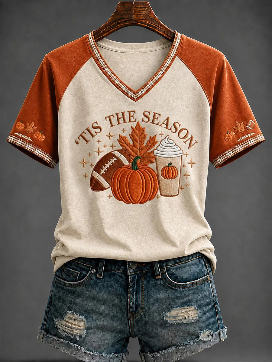 Women's ’TIS THE SEASON V-neck T-shirt