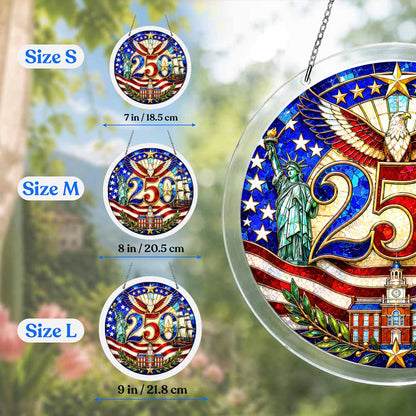 Acrylic Jigsaw Puzzle Suncatcher - Freedom Celebration
