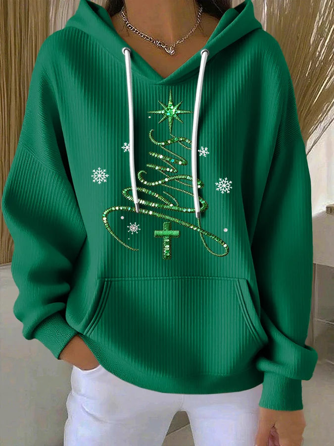 Women's Casual Faith Christmas Hoodie