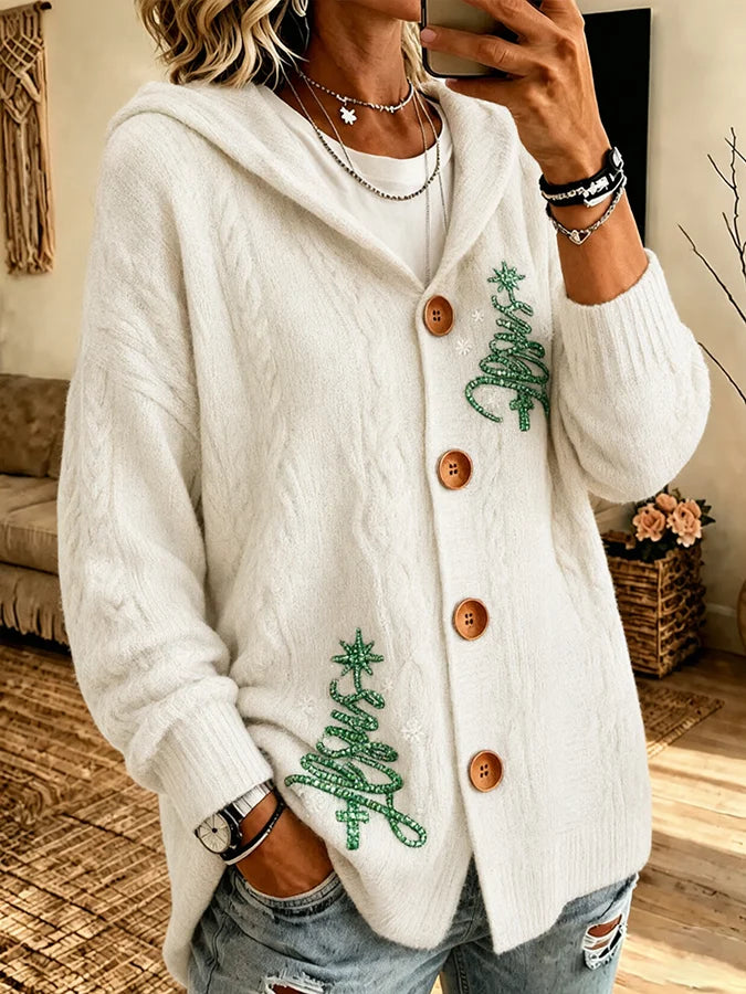 Women's Retro Christmas Print Top
