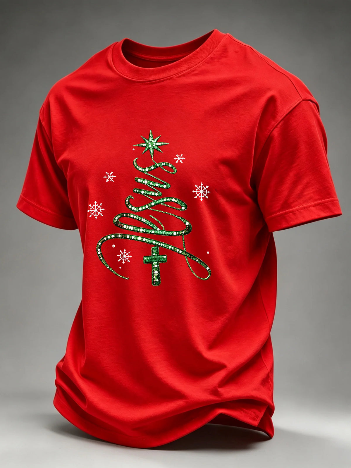 Men's Christmas Printed Short-Sleeve T-Shirt