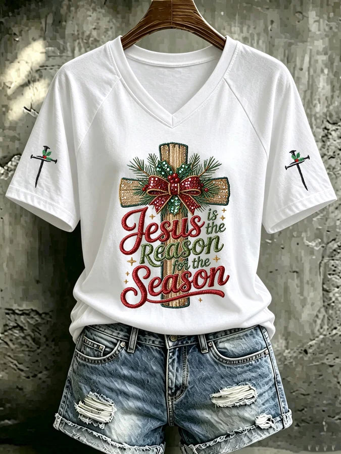 Women's Christmas Print Top
