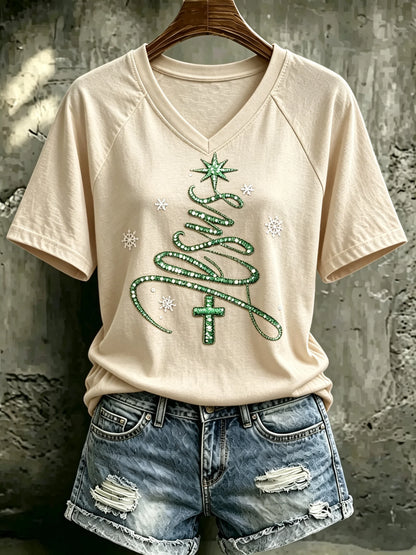 Women's Christmas Print Top