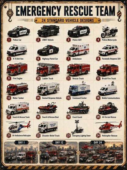 Emergency Rescue Team complete 24 vehicle design guide