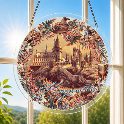 Acrylic Jigsaw Puzzle Suncatcher - Hogwarts Legacy