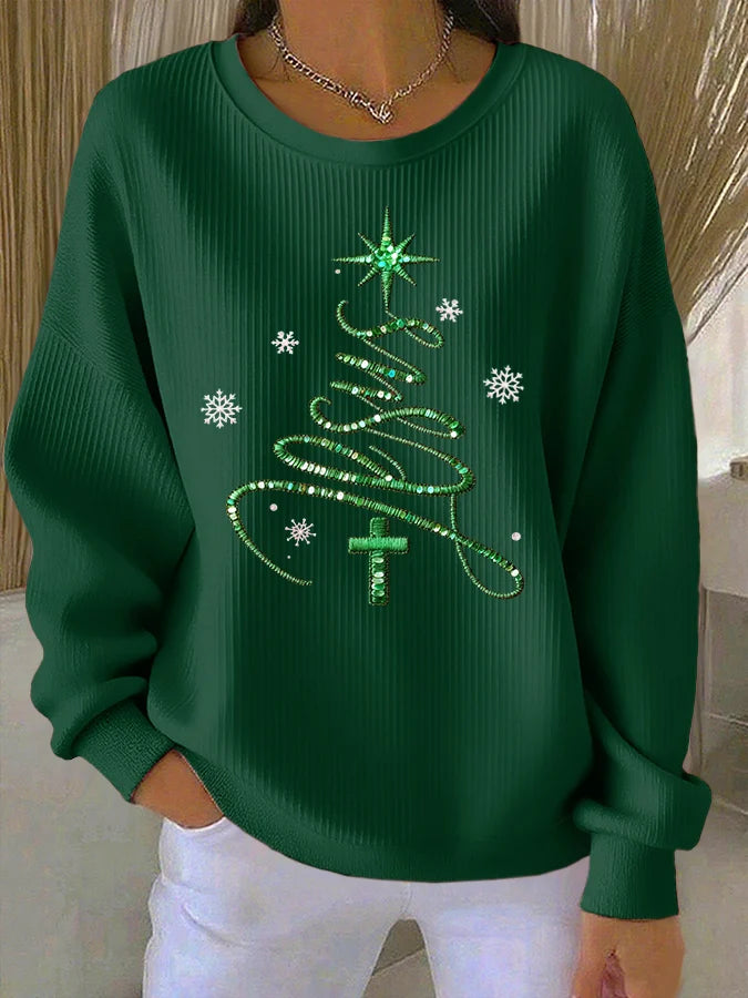 Women's Casual Faith Christmas Sweatshirt