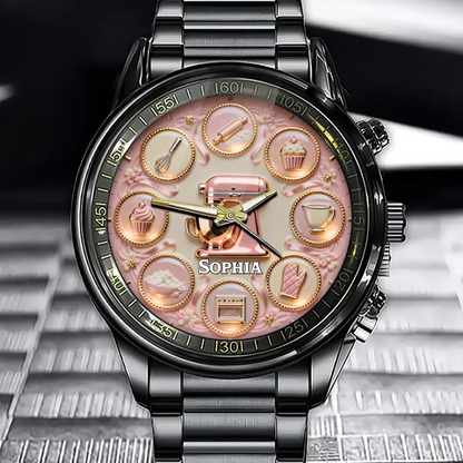 Love Baking - Personalized Baking Women Hand Watch