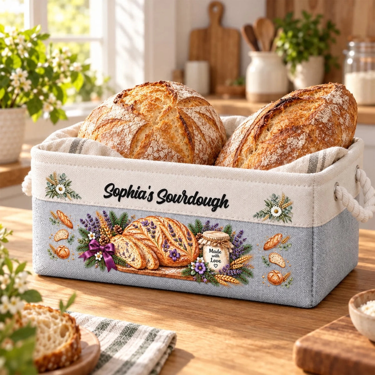 Custom Sourdough Baking Basket Gift For Sourdough L (3)