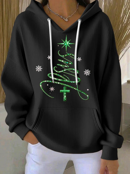 Women's Casual Faith Christmas Hoodie