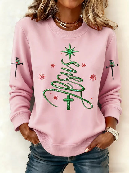 Women's Casual Christmas Jesus Sweatshirt