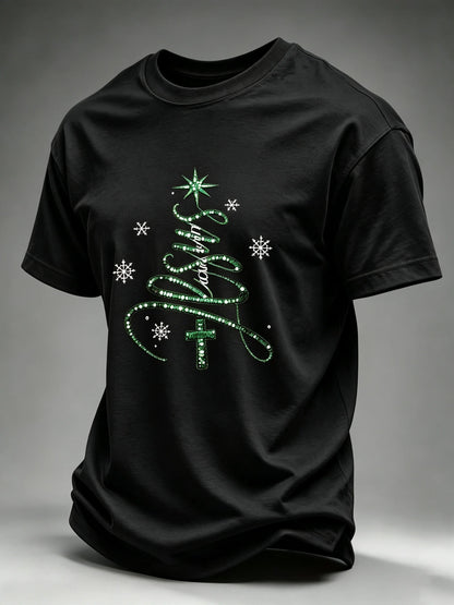 Men's Christmas Printed Short-Sleeve T-Shirt