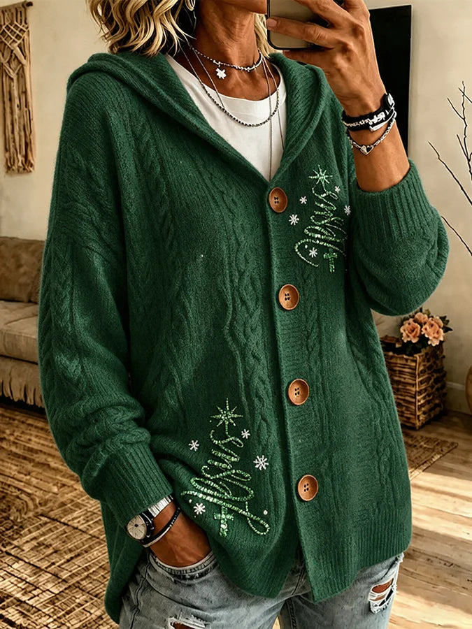 Women's Retro Christmas Print Top